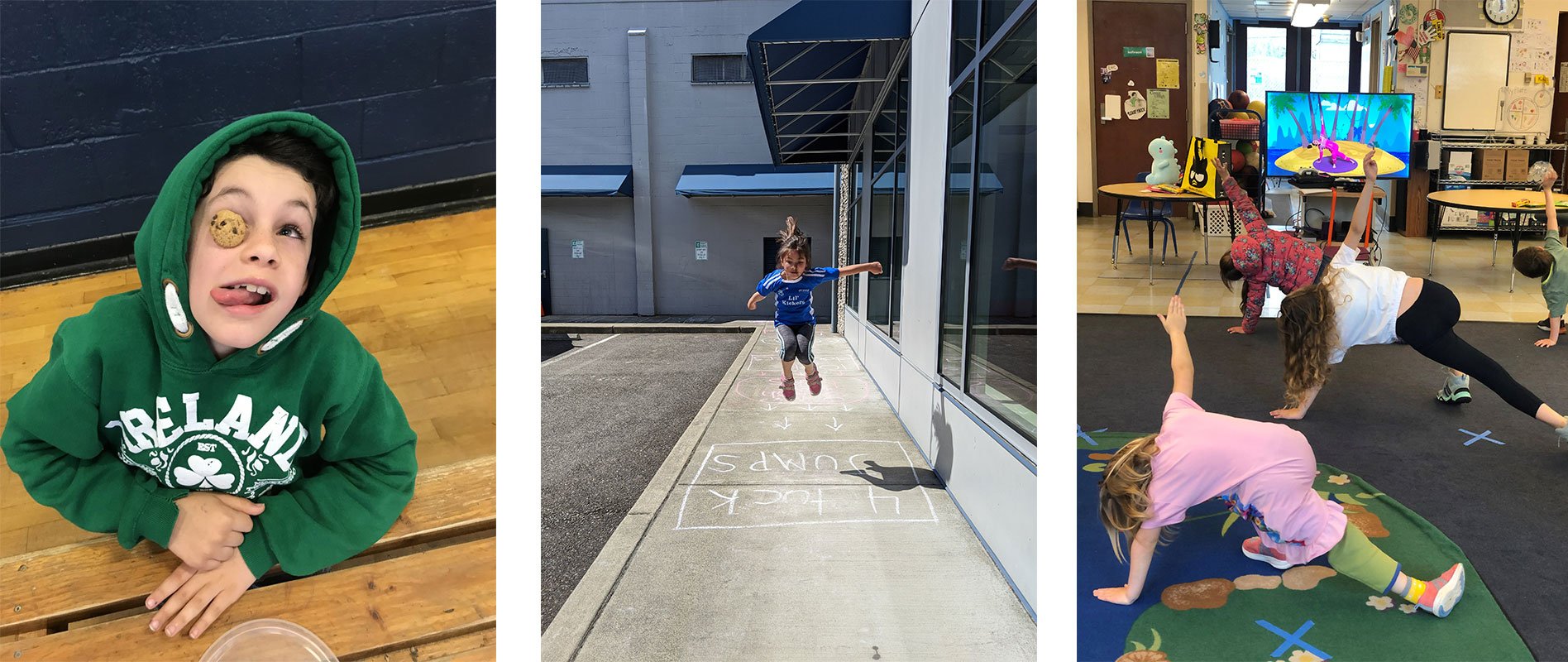 Photos of kids playing games